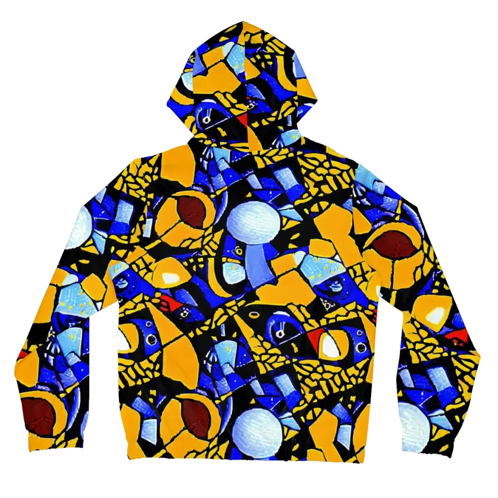 Cosmic Tessellation on Women's Full-Zip Hoodie — Back
