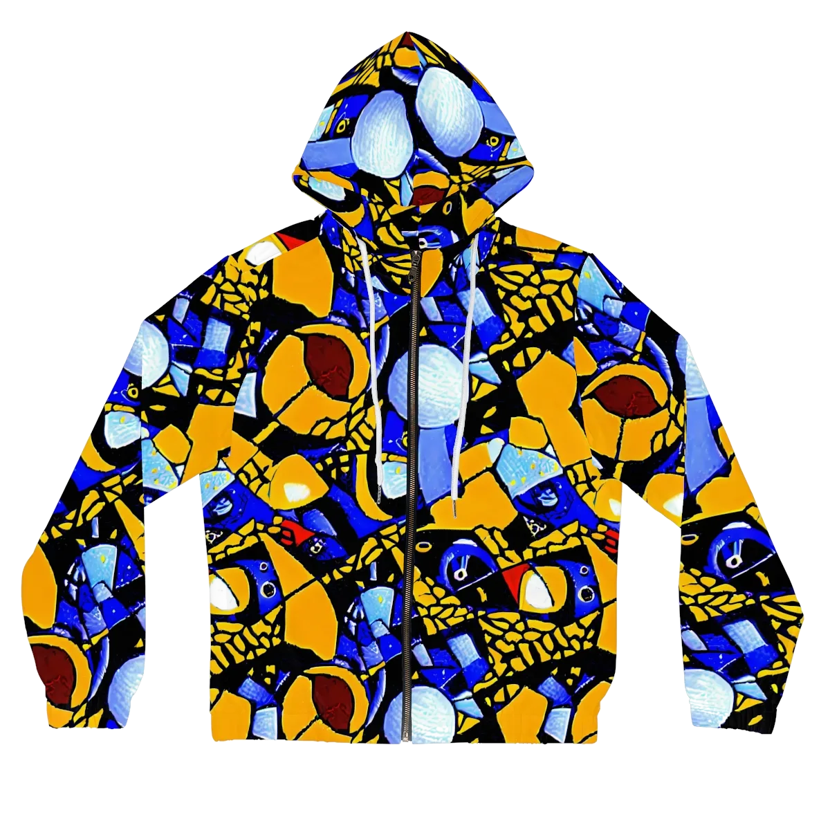 Cosmic Tessellation on Women's Full-Zip Hoodie — Front
