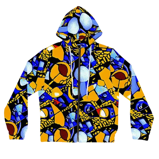 Cosmic Tessellation on a Women's Full-Zip Hoodie