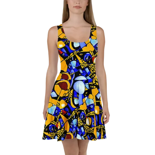 Cosmic Tessellation on a Skater Dress