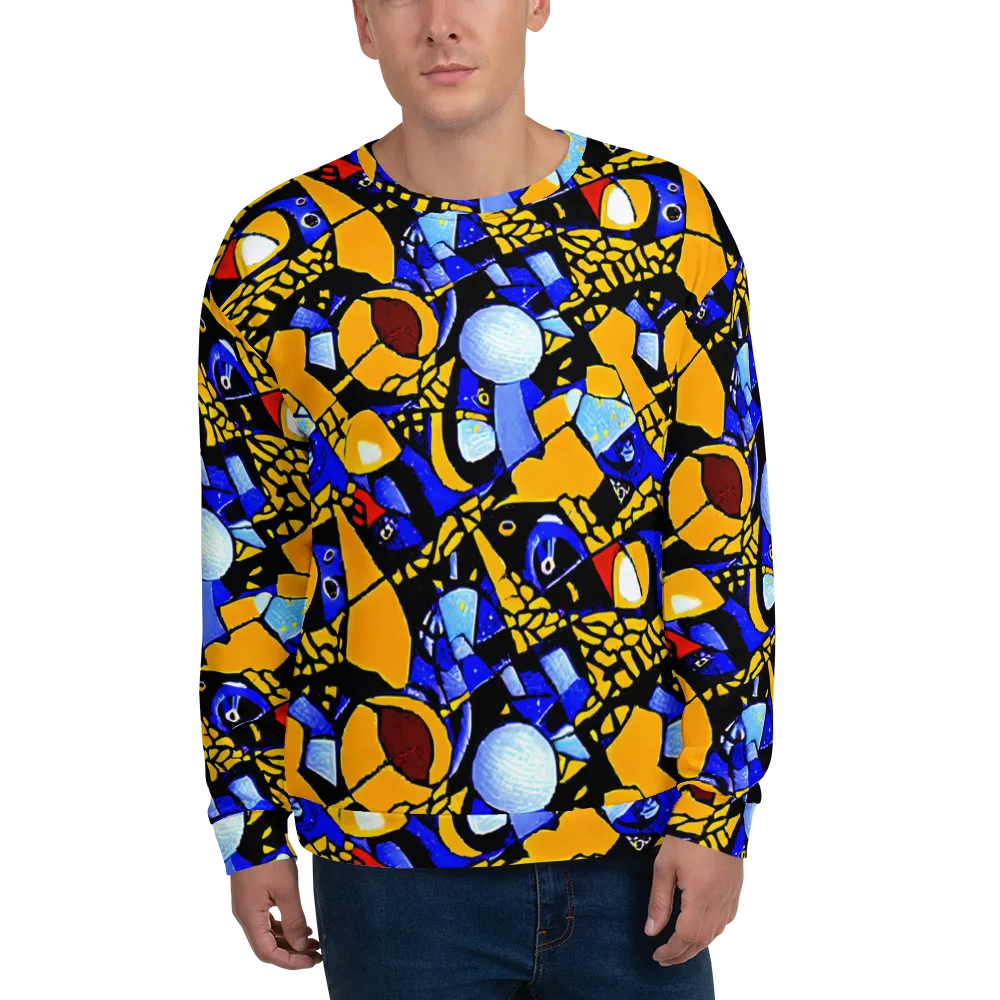 Cosmic Tessellation on Sweatshirt — Front