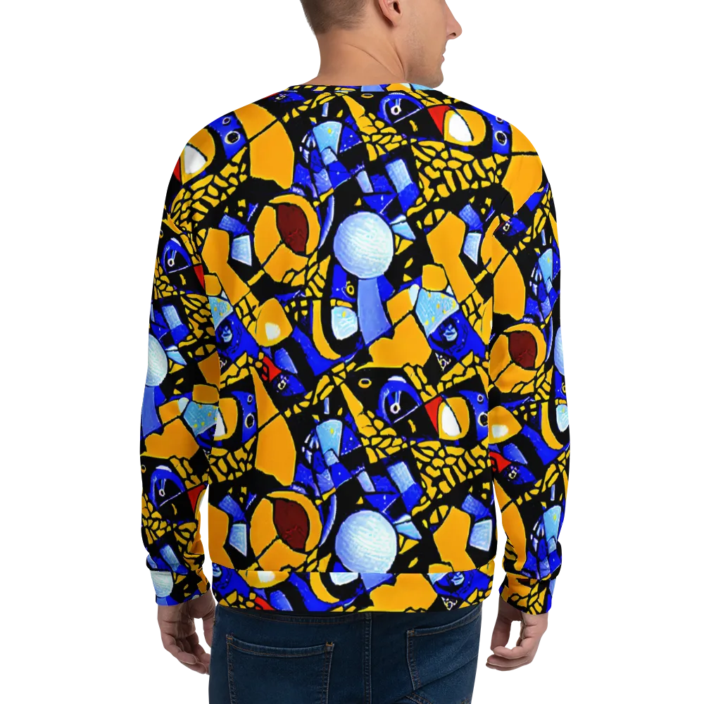 Cosmic Tessellation on Sweatshirt — Back