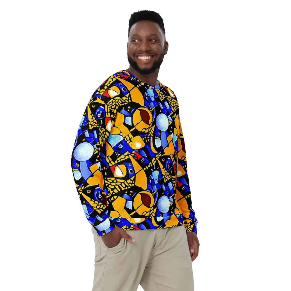 Cosmic Tessellation on Sweatshirt — Front