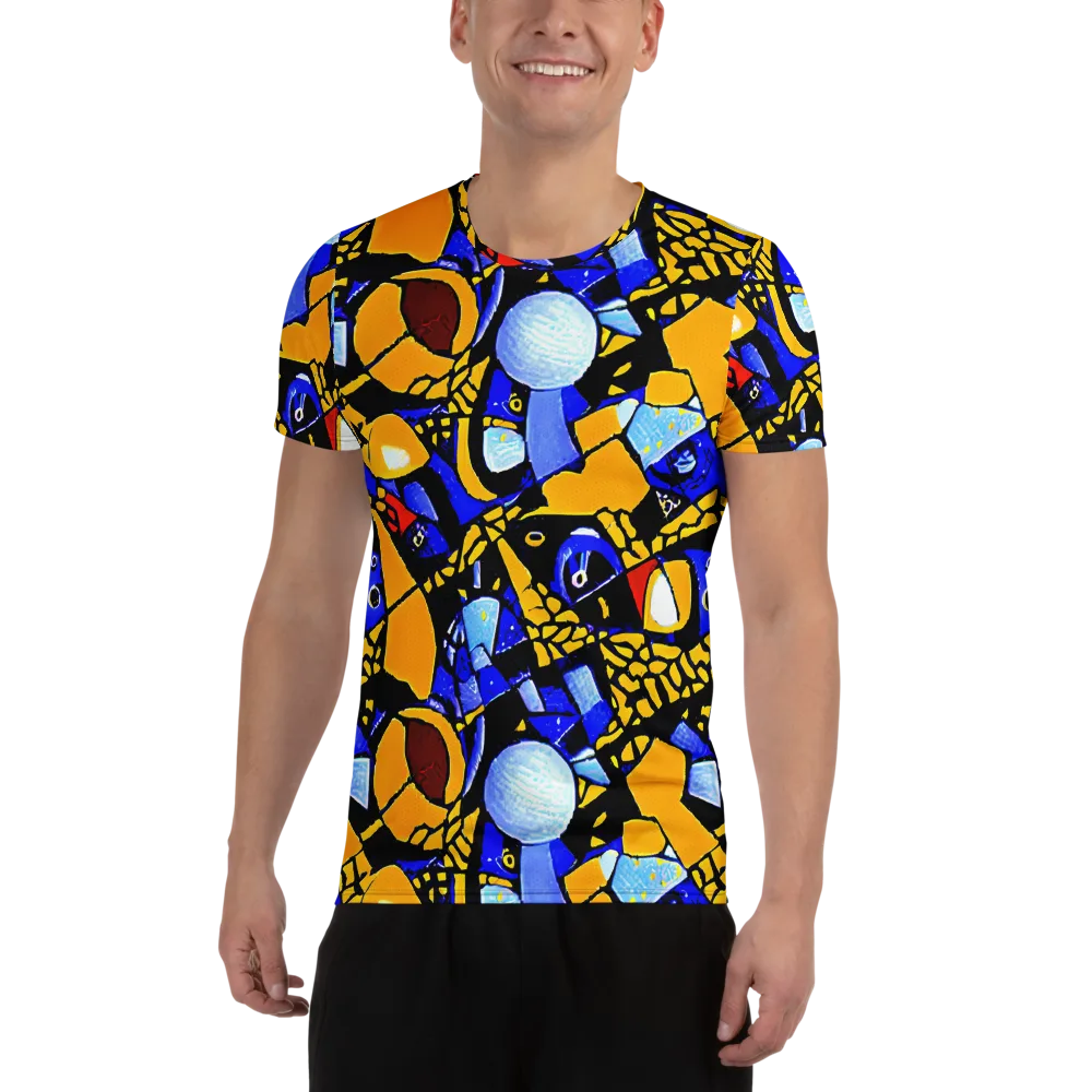 Cosmic Tessellation on Men's Athletic T-Shirt — Front