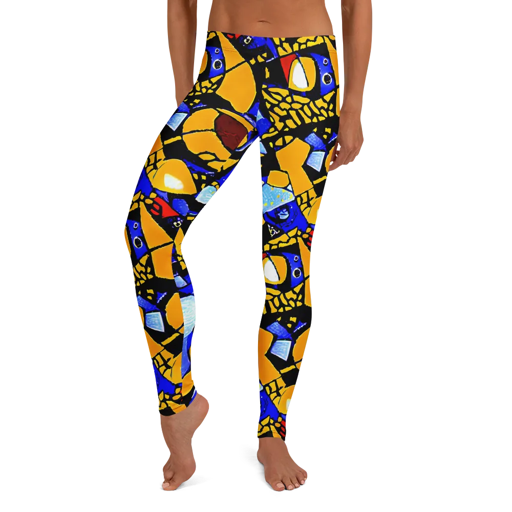 Cosmic Tessellation on Leggings — Front