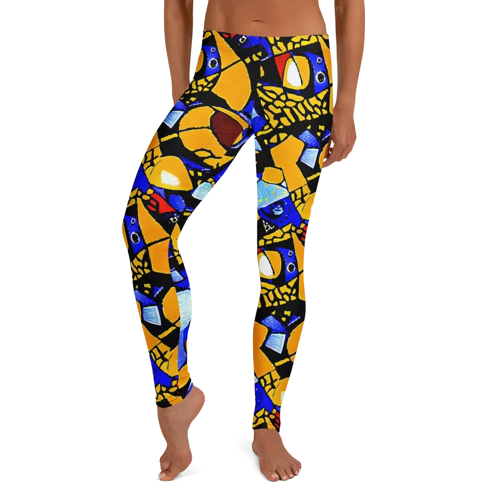 Cosmic Tessellation on Leggings — Front