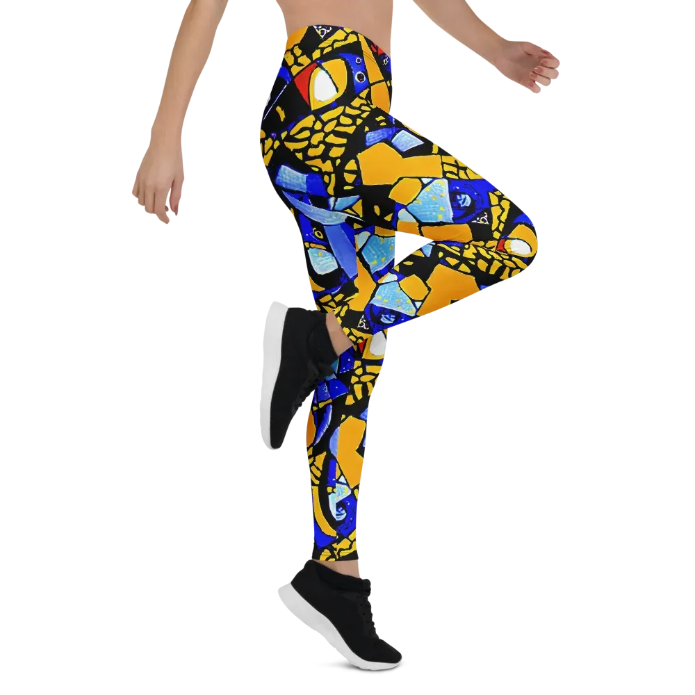 Cosmic Tessellation on Leggings — Right
