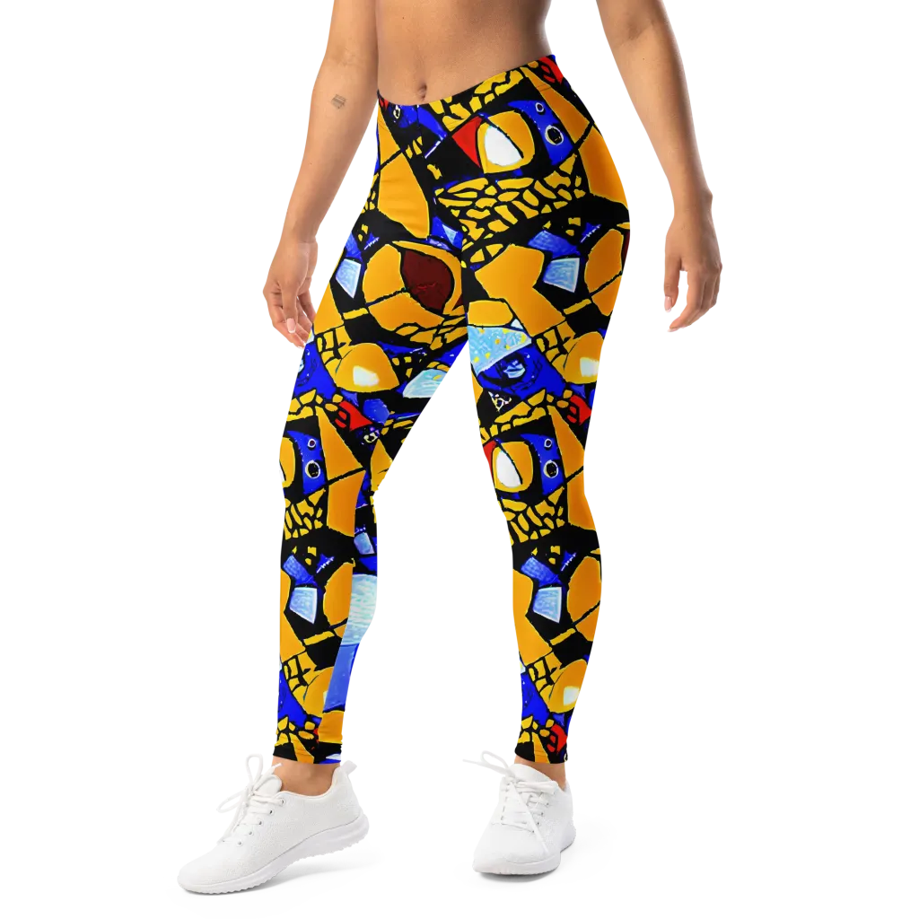 Cosmic Tessellation on Leggings — Left Front