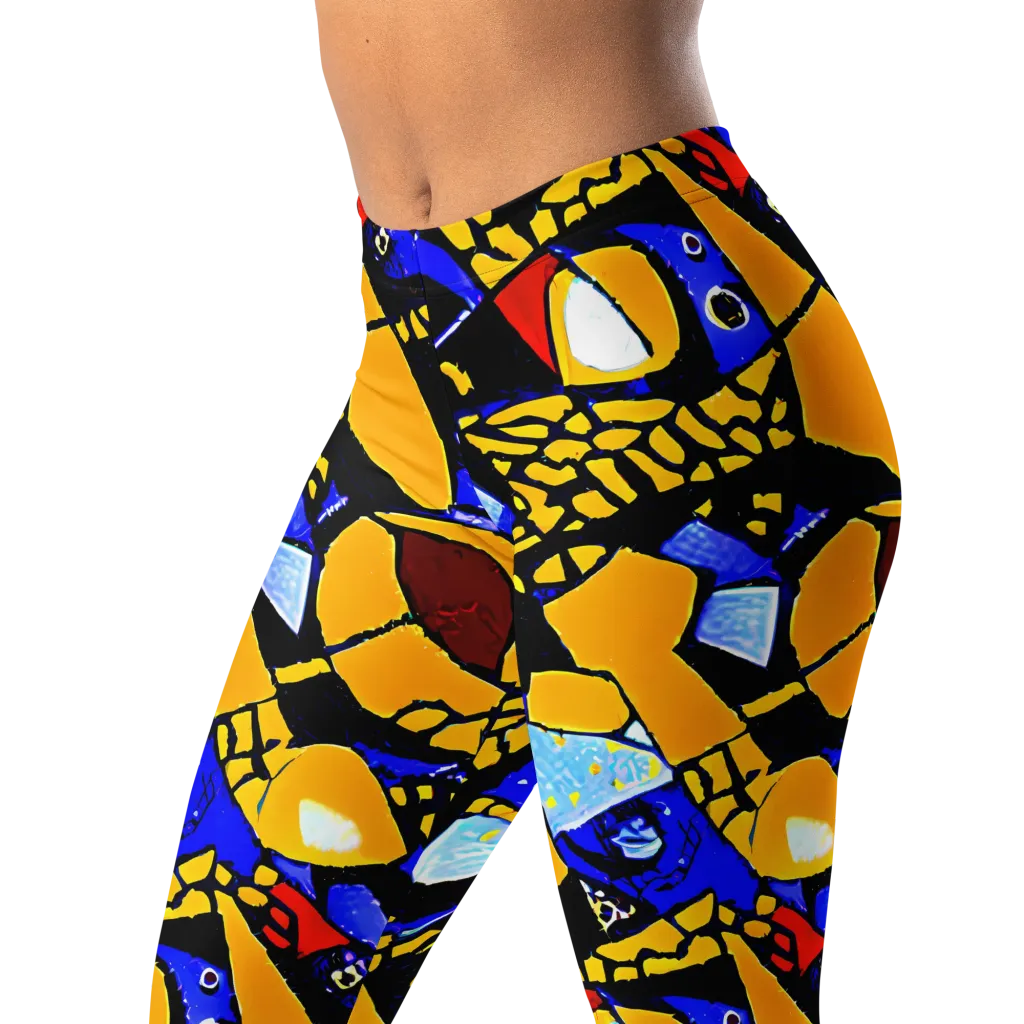 Cosmic Tessellation on Leggings — Left Front