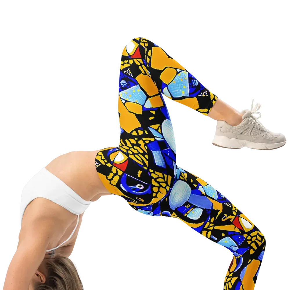 Cosmic Tessellation on Leggings — Right