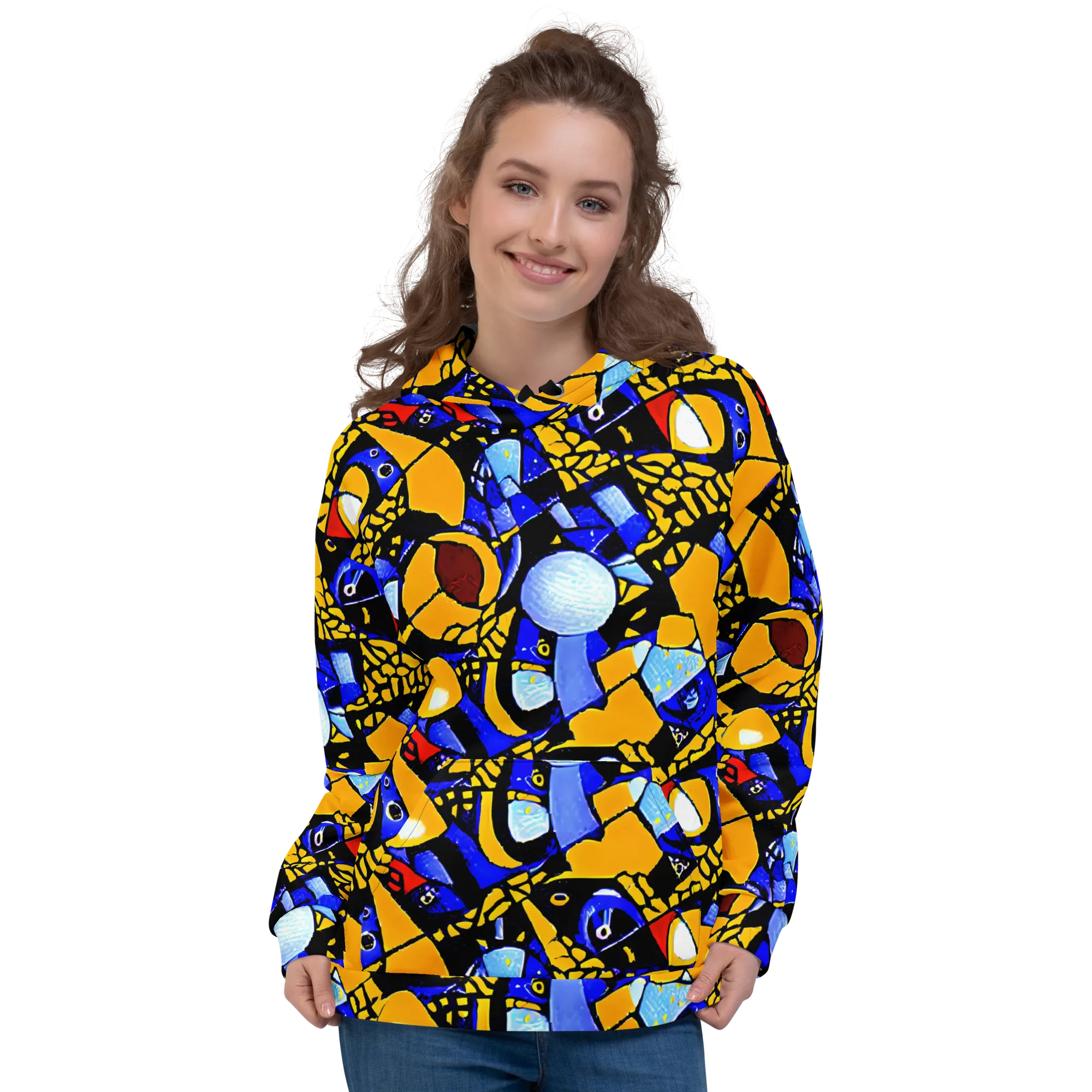 Cosmic Tessellation on Hoodie — Front