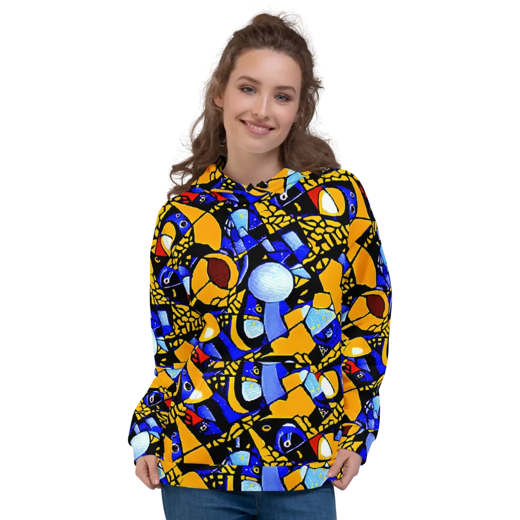 Cosmic Tessellation on Hoodie — Front