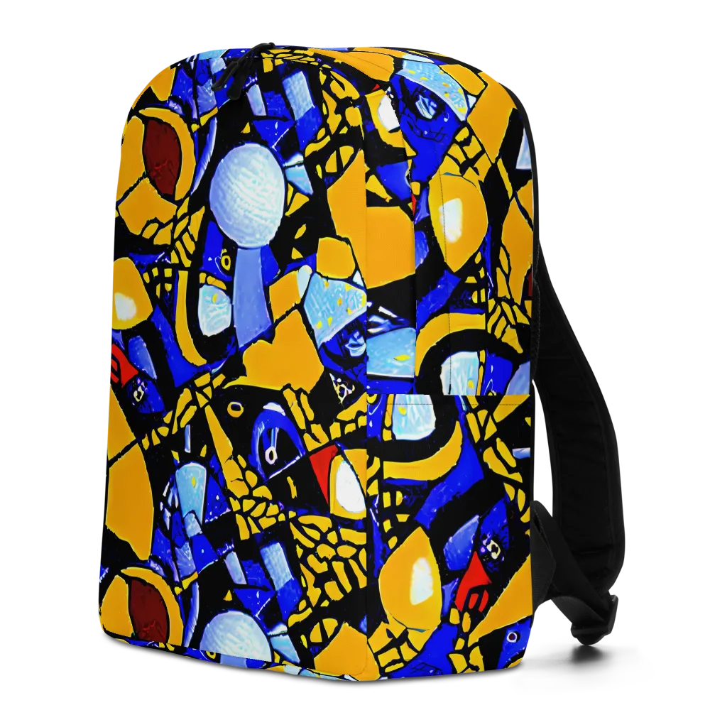 Cosmic Tessellation on Minimalist Backpack — Left