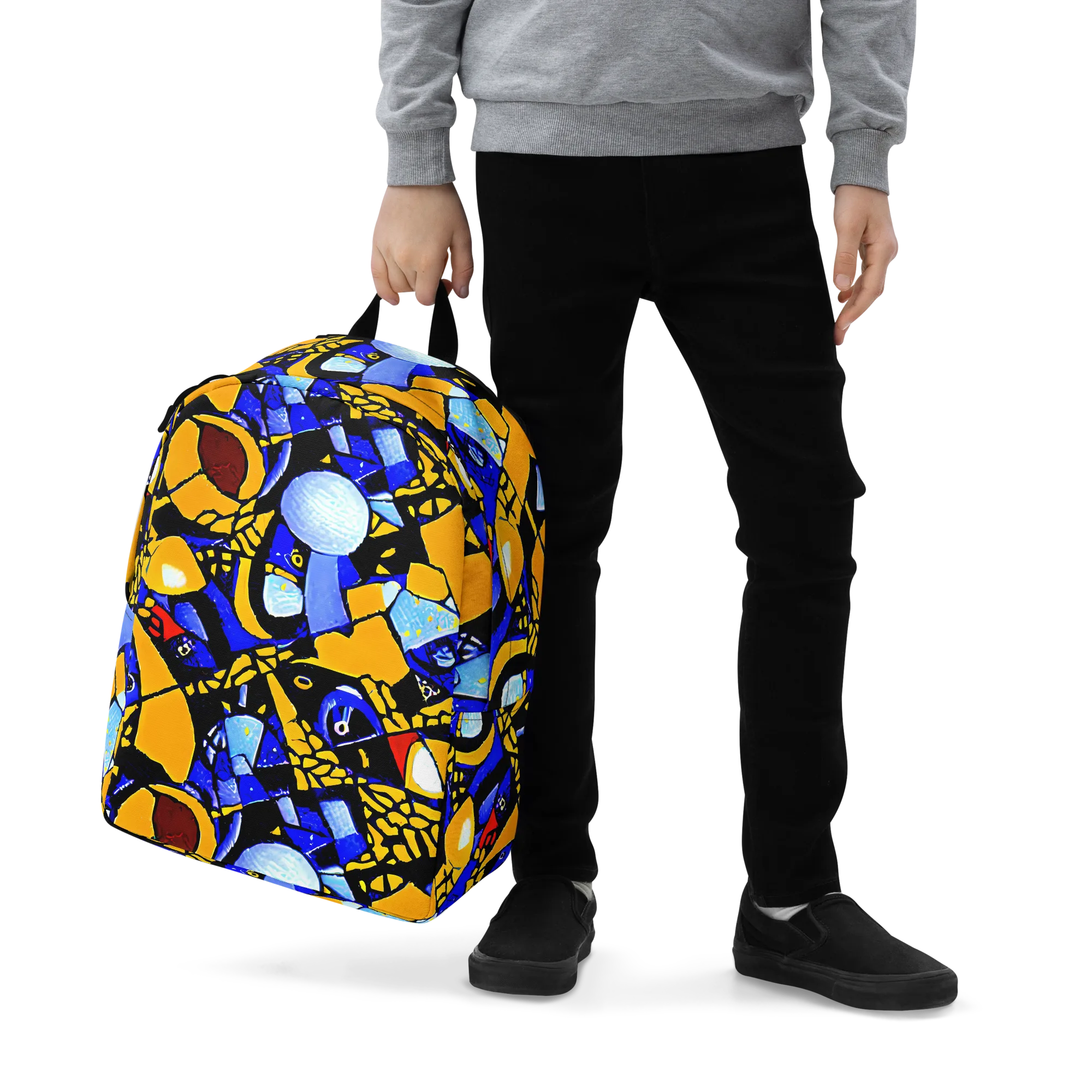 Cosmic Tessellation on Minimalist Backpack — Zoomed-in