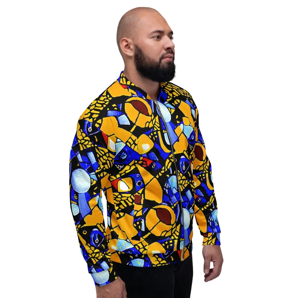 Cosmic Tessellation on Bomber Jacket — Right