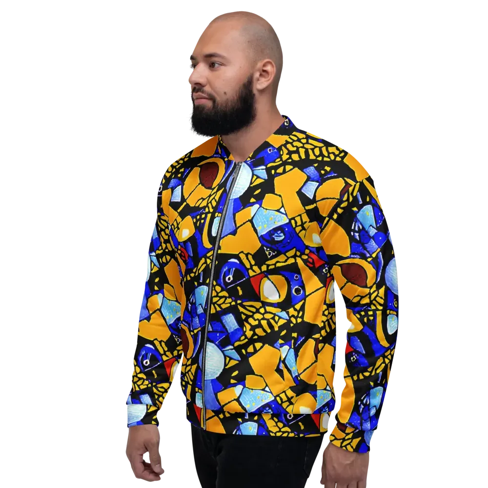 Cosmic Tessellation on Bomber Jacket — Left