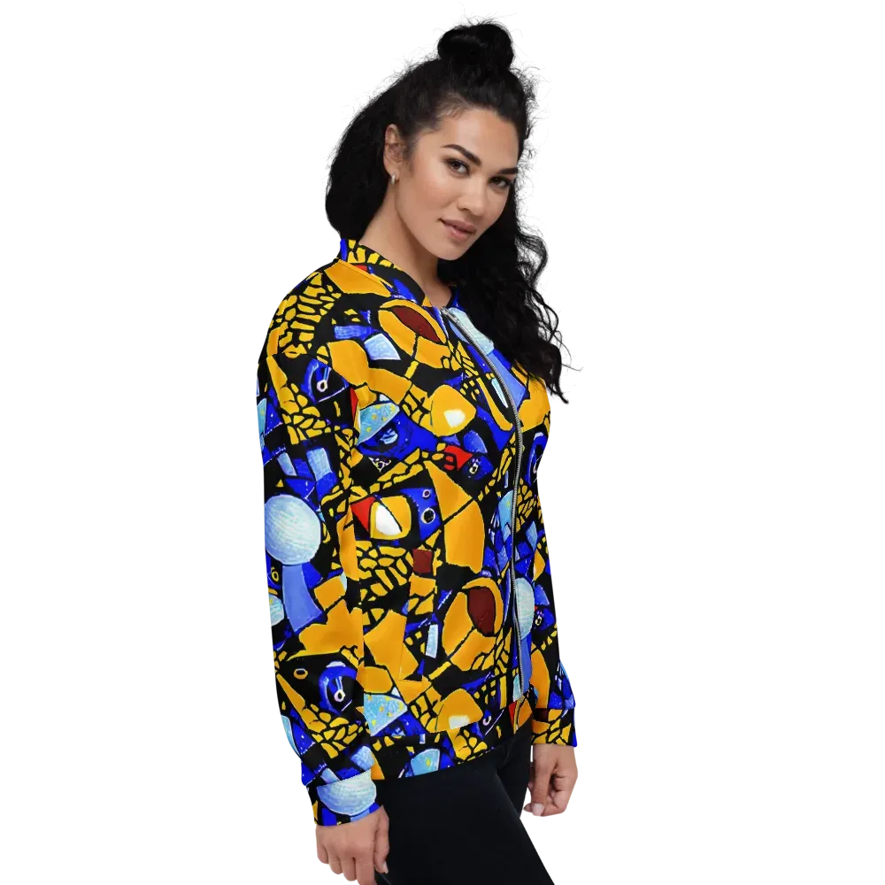 Cosmic Tessellation on Bomber Jacket — Right