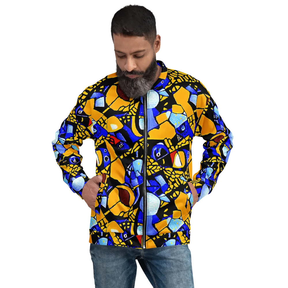 Cosmic Tessellation on Bomber Jacket — Front