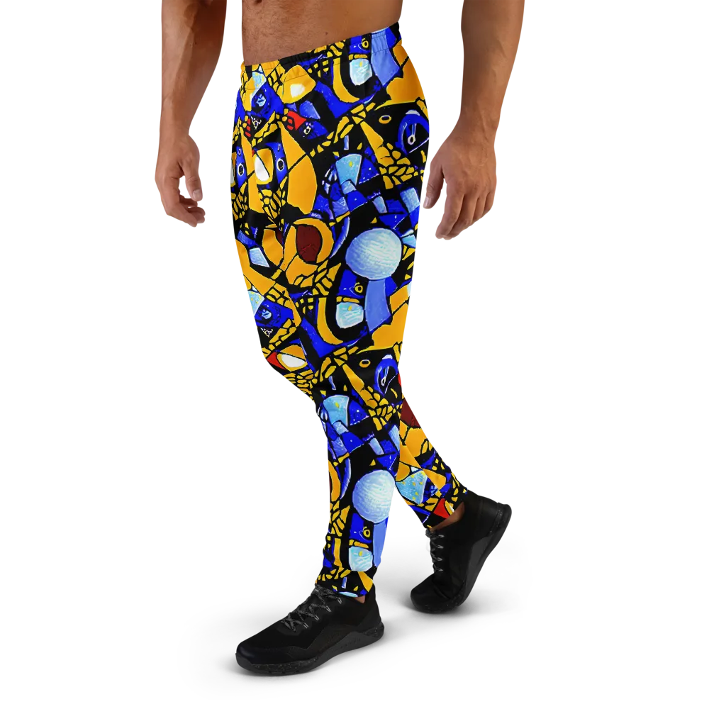 Cosmic Tessellation on Men's Joggers — Left
