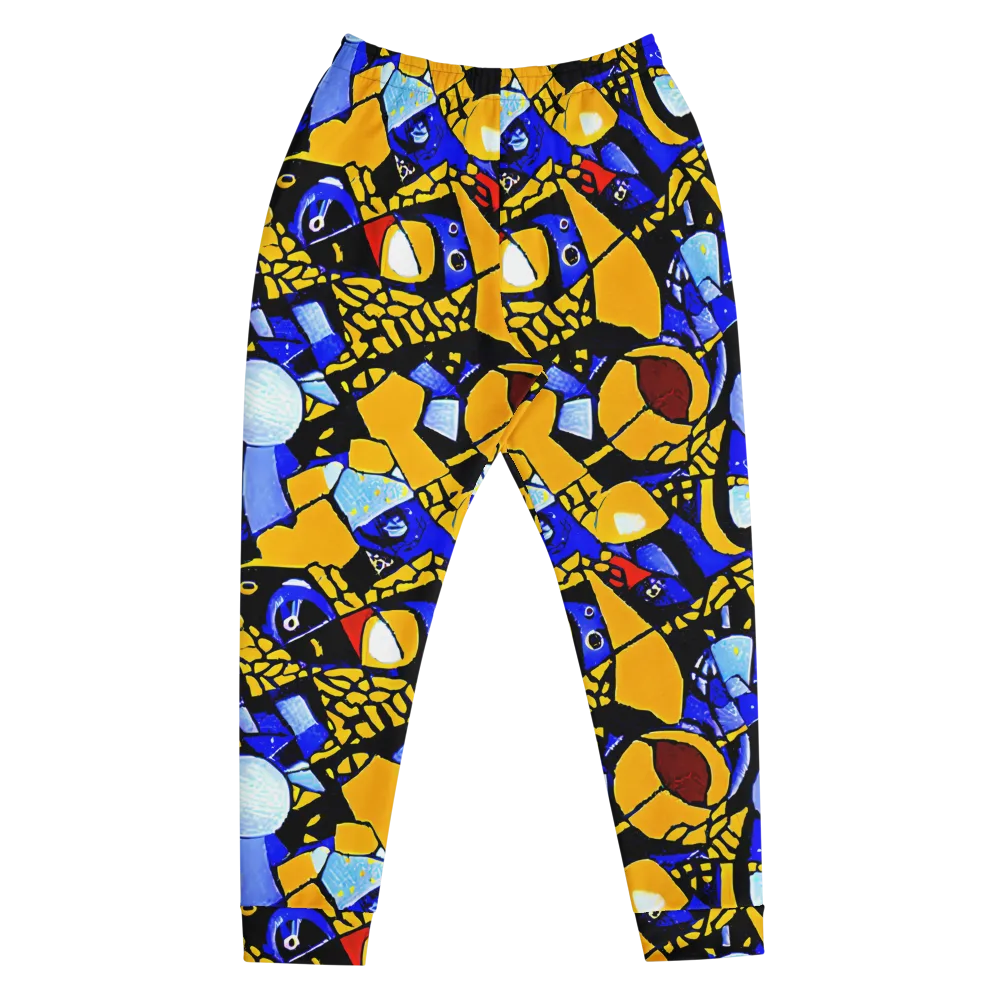 Cosmic Tessellation on Men's Joggers — Front