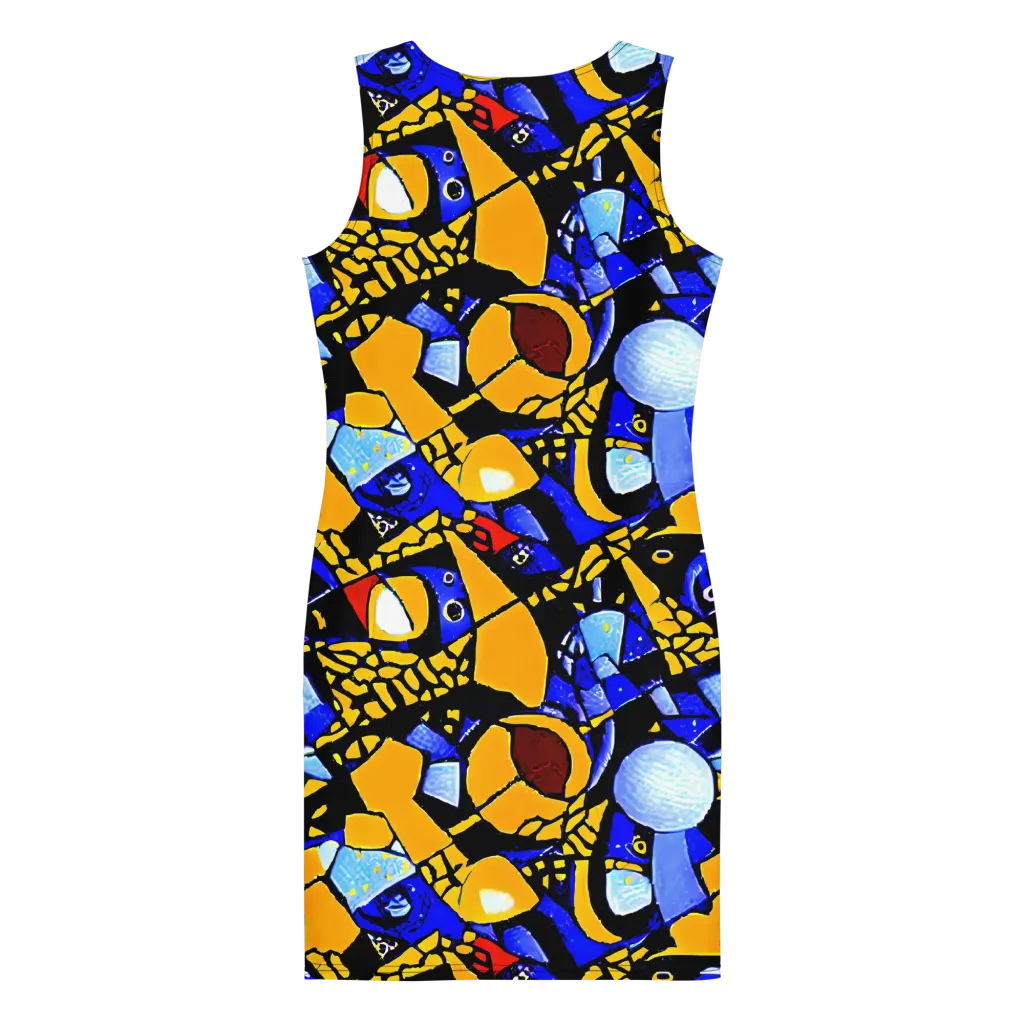 Cosmic Tessellation on Bodycon Dress — Back