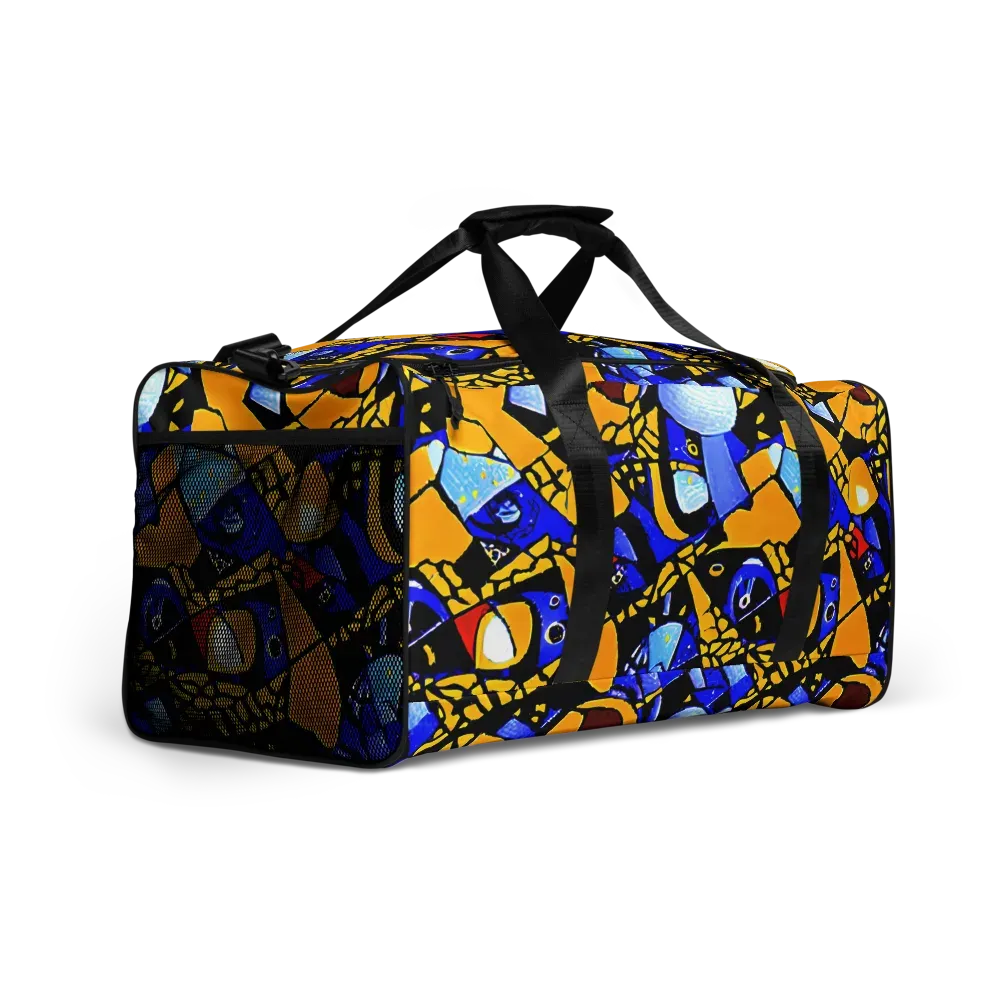 Cosmic Tessellation on Duffle Bag — Right Front