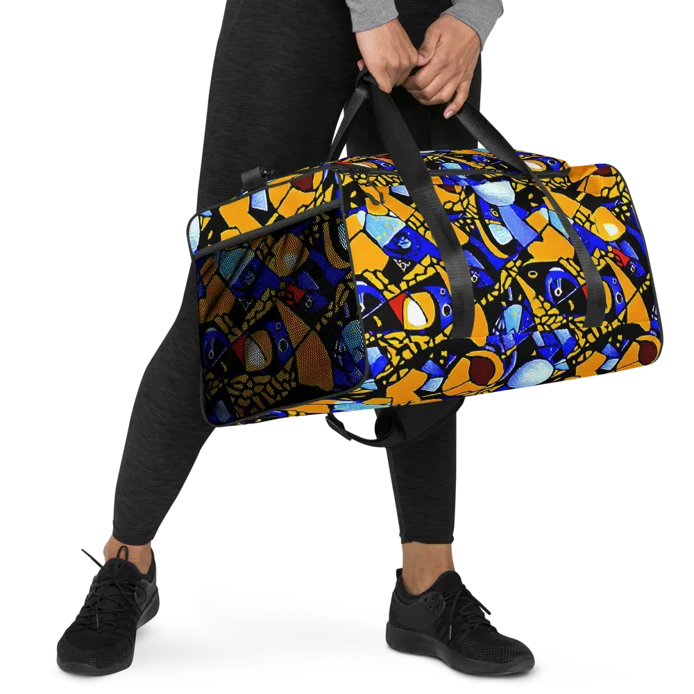 Cosmic Tessellation on Duffle Bag — Right Front