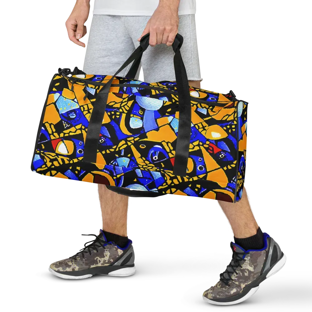 Cosmic Tessellation on Duffle Bag — Front