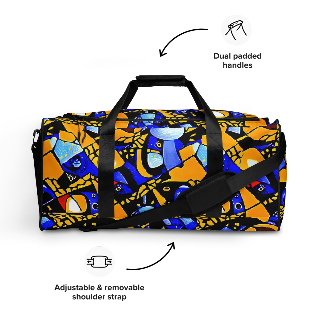 Cosmic Tessellation on Duffle Bag — Front
