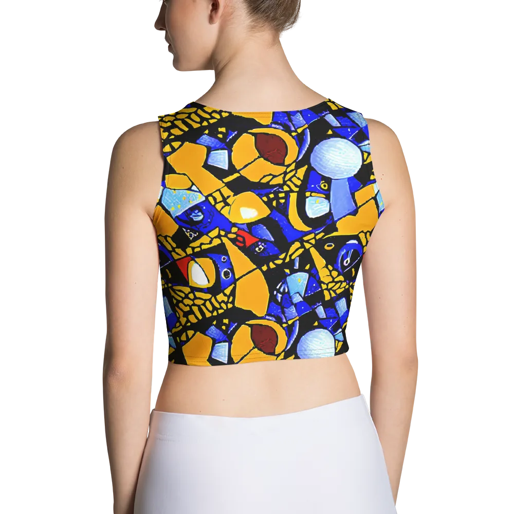 Cosmic Tessellation on Crop Top — Back