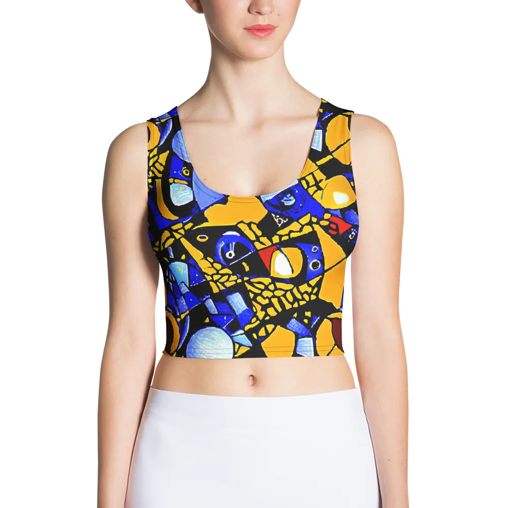 Cosmic Tessellation on Crop Top — Front