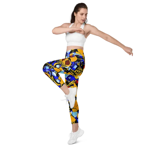 Cosmic Tessellation on a Leggings with Pockets