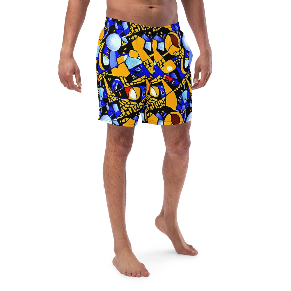 Cosmic Tessellation on Swim Trunks — Front