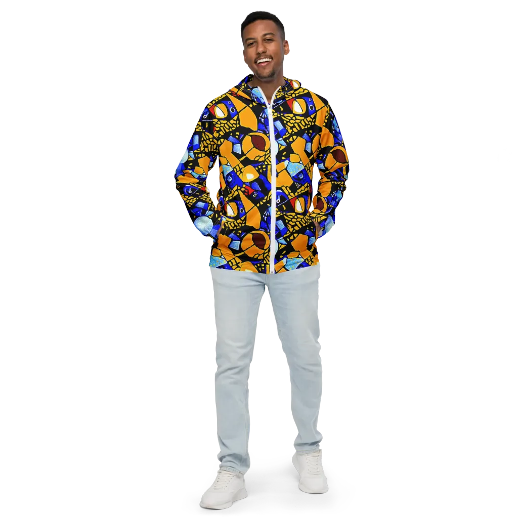 Cosmic Tessellation on Men's Windbreaker — Front