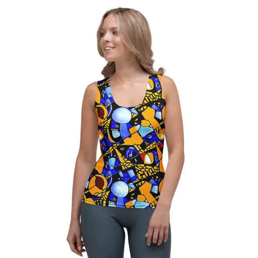 Cosmic Tessellation on a Women's Tank Top