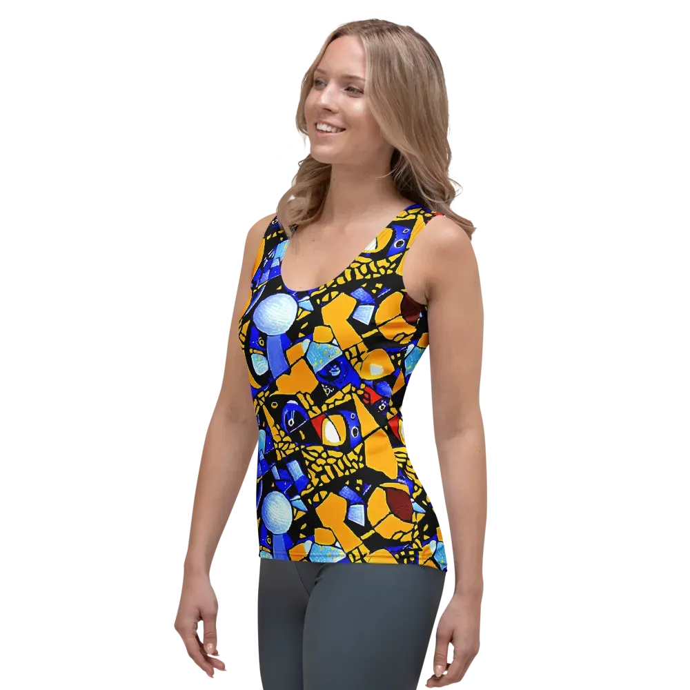 Cosmic Tessellation on Women's Tank Top — Left Front