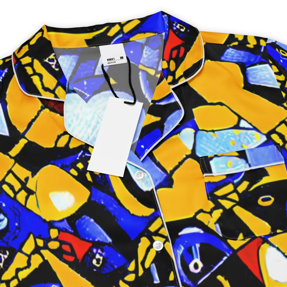 Cosmic Tessellation on Women's Short Sleeve Pajama Top — Product details
