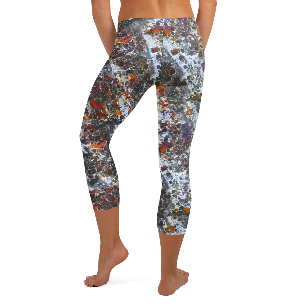 Shattered Alchemy on Capri Leggings — Back