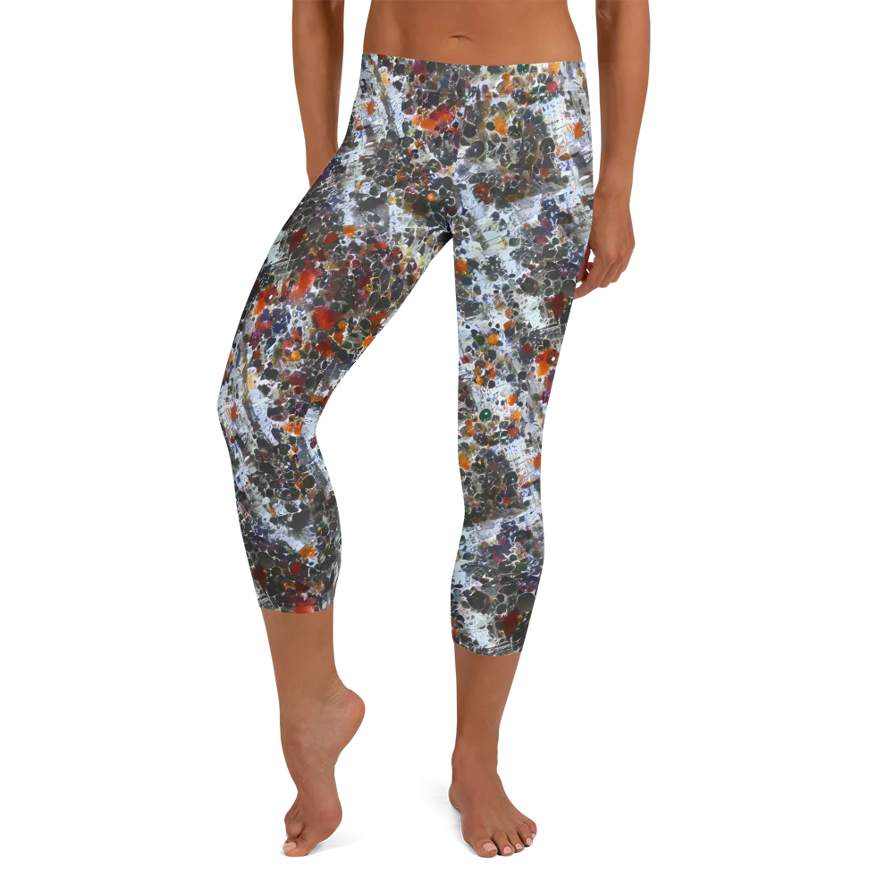 Shattered Alchemy on Capri Leggings — Front