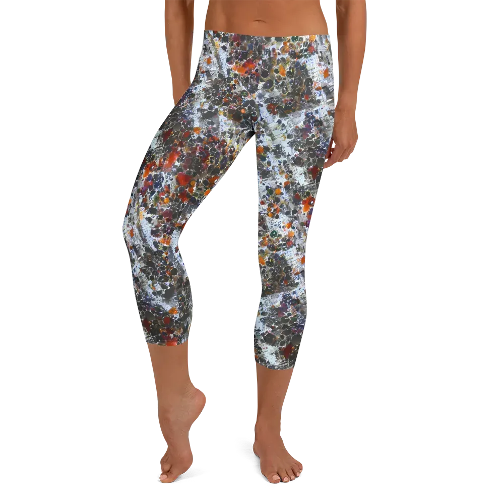 Shattered Alchemy on Capri Leggings — Front