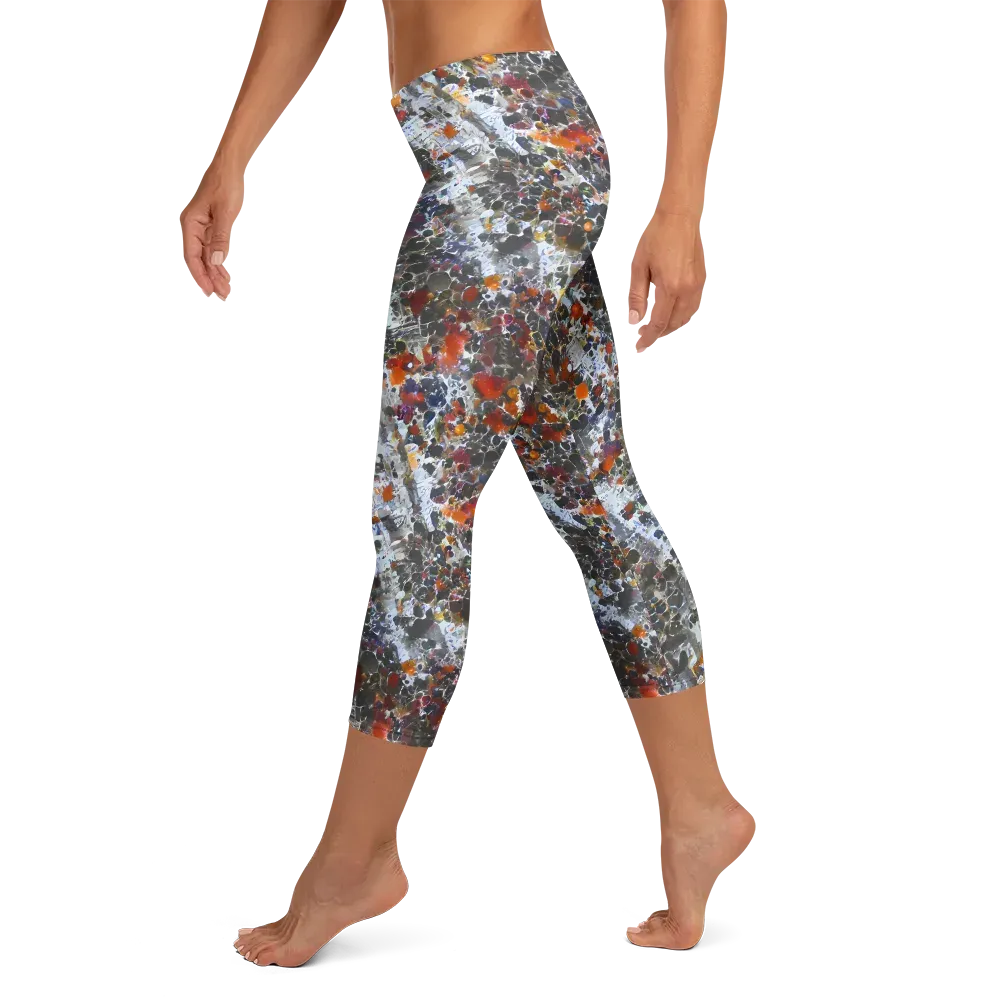 Shattered Alchemy on Capri Leggings — Left