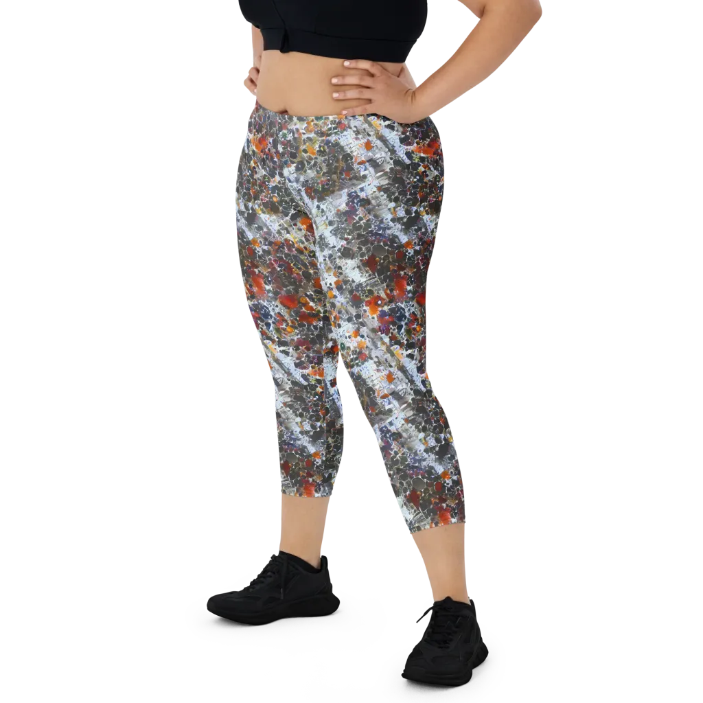 Shattered Alchemy on Capri Leggings — Front