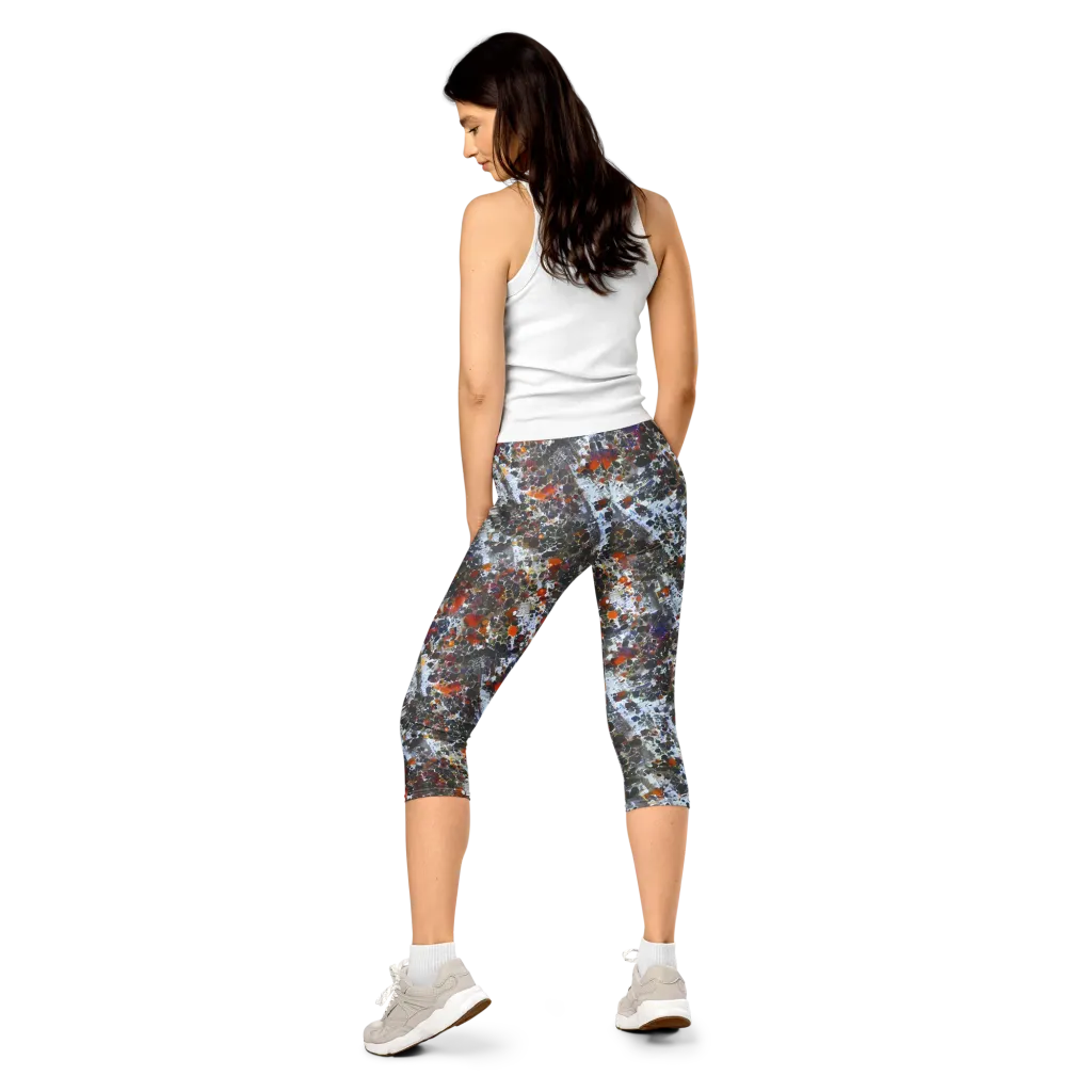 Shattered Alchemy on Capri Leggings — Back
