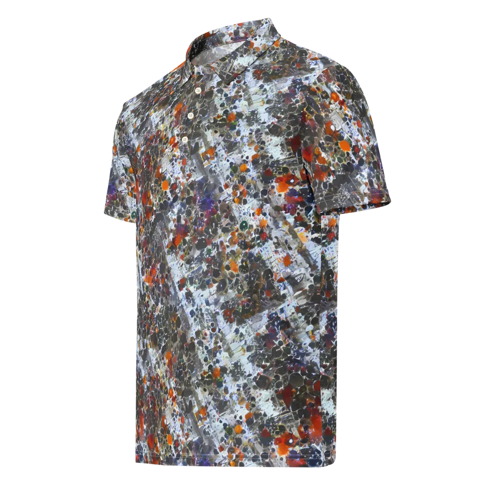 Shattered Alchemy on Men's Slim Fit Polo Shirt — Left Front