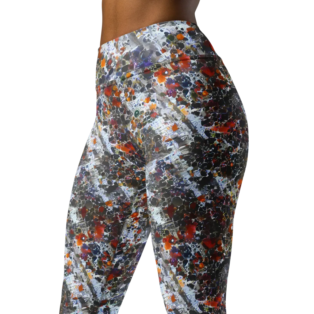 Shattered Alchemy on Yoga Leggings — Left Front