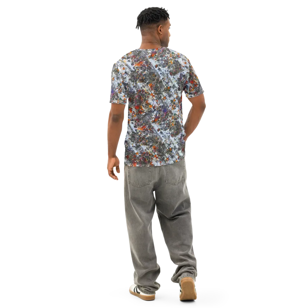 Shattered Alchemy on Men's Cotton Crew Neck T-Shirt — Back