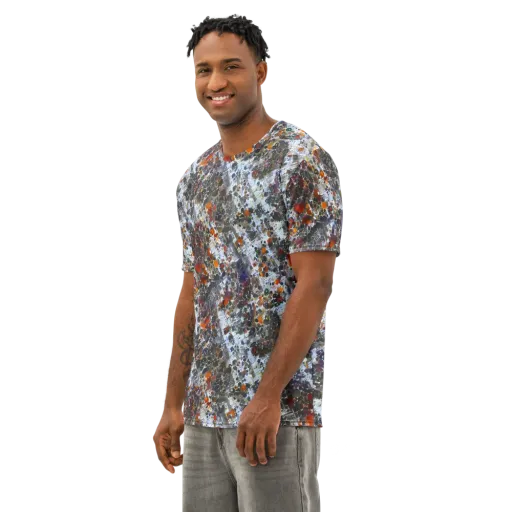 Shattered Alchemy on a Men's Cotton Crew Neck T-Shirt