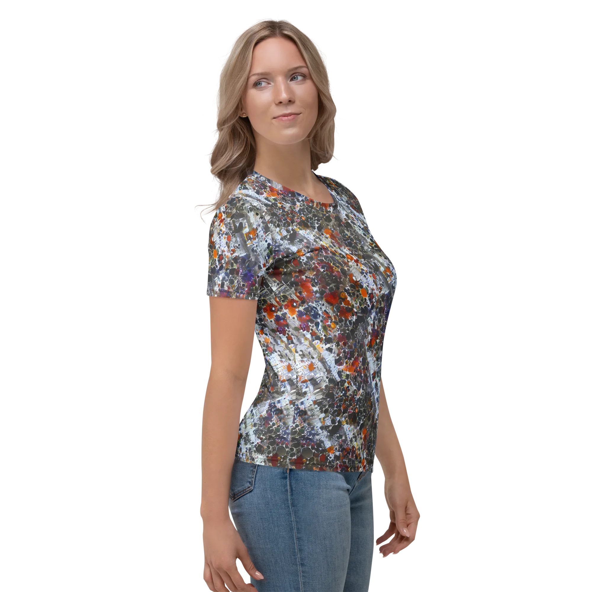 Shattered Alchemy on Women's Crew Neck T-Shirt — Right