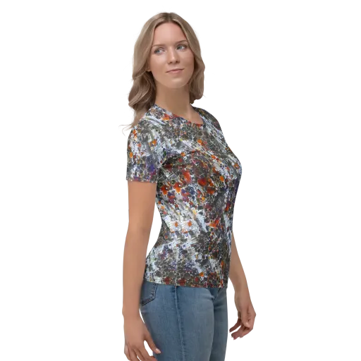 Shattered Alchemy on a Women's Crew Neck T-Shirt