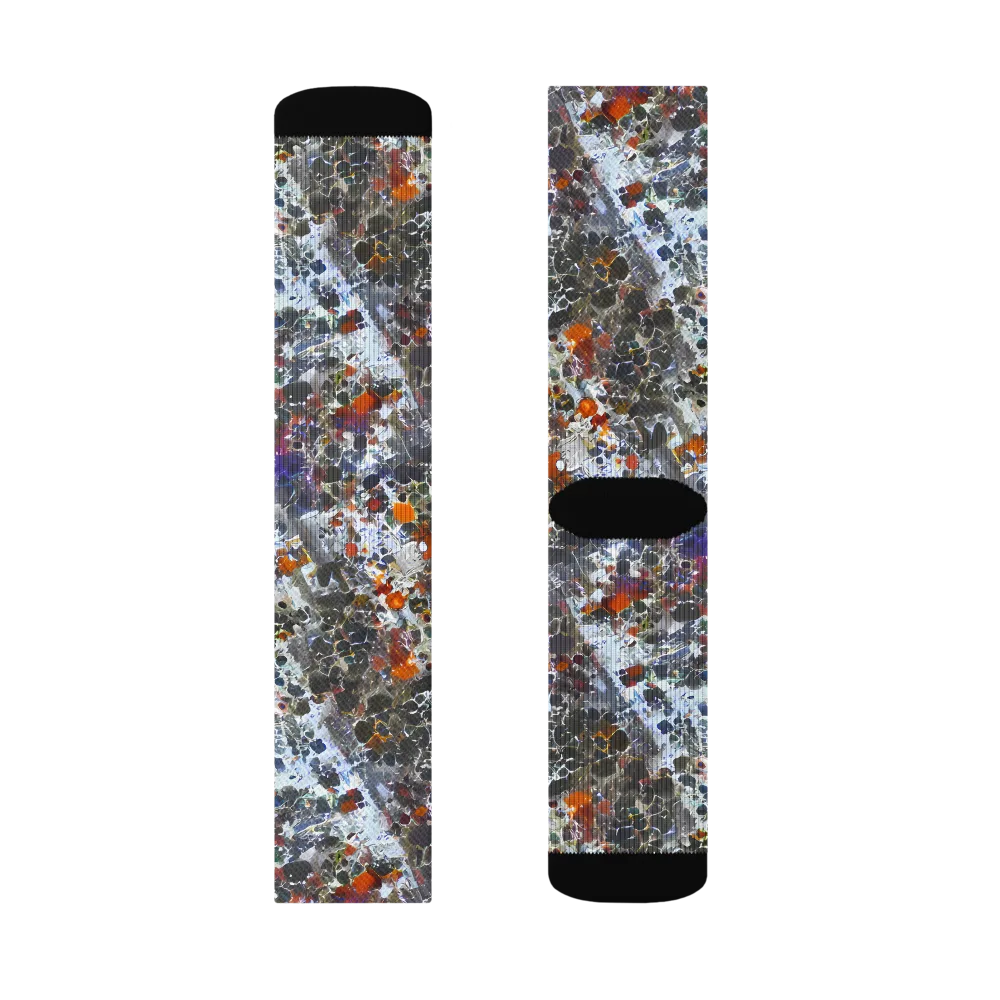 Shattered Alchemy on Socks — Left Sock